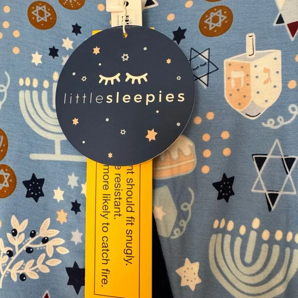 NWT Little Sleepies Footie Bamboo Pajama 0-3 months - double zipper - Picture 6 of 11